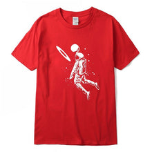 Load image into Gallery viewer, Men t shirt 100% cotton short slleve Funny moon astronaut print men T shirt casual loose men tshirt o-neck male t-shirt tee
