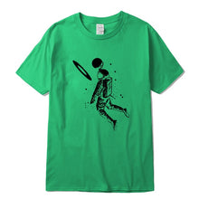 Load image into Gallery viewer, Men t shirt 100% cotton short slleve Funny moon astronaut print men T shirt casual loose men tshirt o-neck male t-shirt tee
