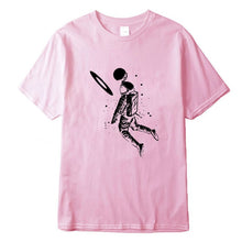 Load image into Gallery viewer, Men t shirt 100% cotton short slleve Funny moon astronaut print men T shirt casual loose men tshirt o-neck male t-shirt tee
