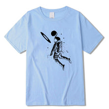Load image into Gallery viewer, Men t shirt 100% cotton short slleve Funny moon astronaut print men T shirt casual loose men tshirt o-neck male t-shirt tee
