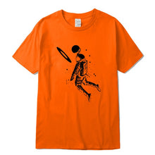 Load image into Gallery viewer, Men t shirt 100% cotton short slleve Funny moon astronaut print men T shirt casual loose men tshirt o-neck male t-shirt tee
