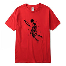 Load image into Gallery viewer, Men t shirt 100% cotton short slleve Funny moon astronaut print men T shirt casual loose men tshirt o-neck male t-shirt tee
