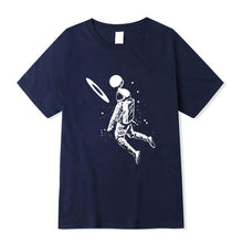Load image into Gallery viewer, Men t shirt 100% cotton short slleve Funny moon astronaut print men T shirt casual loose men tshirt o-neck male t-shirt tee
