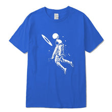 Load image into Gallery viewer, Men t shirt 100% cotton short slleve Funny moon astronaut print men T shirt casual loose men tshirt o-neck male t-shirt tee
