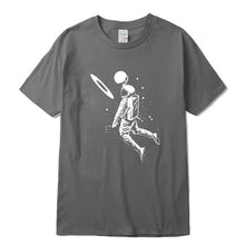 Load image into Gallery viewer, Men t shirt 100% cotton short slleve Funny moon astronaut print men T shirt casual loose men tshirt o-neck male t-shirt tee
